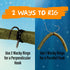 Reaction Tackle Wacky Worm Tool with Wacky O-Rings for Soft Plastic Worms, Perfect for Bass Fishing