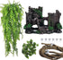 PINVNBY Resin Castle Reptile Habitat Decorations, Realistic Lizard Hideouts Cave Ornament for Chameleon, Snake, Gecko,