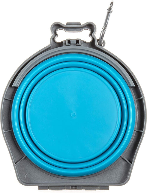 Travel Double Diner Dog Bowl, Loving Pets 73807991, Blue Sm