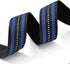 Mile High Life Reflective Dog Collar, Nylon Pet Collar with Buckle, Light Weight Puppy Collar for Medium Dogs (Blue, M)