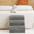 Romrol Dog Stairs Ramp for Beds and Couches, Extra Wide Pet Steps with Non-Slip Waterproof Fabric Cover, 3-Tiers