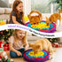 19*19 inch PETCARE Snuffle Mat for Dogs Adjustable Slow Feeder Bowl Interactive Enrichment Puzzle Toys for Small Medium