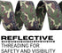 EcoBark Dog Leash, Soft & Reflective Comfort Training Leashes with Padded Handle for Small, Medium, Large Dogs (Camo)