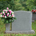 Gooddyiyukey Artificial Grave Flowers for Cemetery, Mothers Day Grave Decorations, Faux Fake Red White Blue Silk Roses