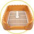 Lutema Training Dog Potty Tray for Small & Medium Puppies - Orange Brown