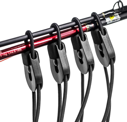 SAMSFX Fishing Rods Belt Stretchy Wrap Pole Straps for Casting, Spinning & Fly Rods