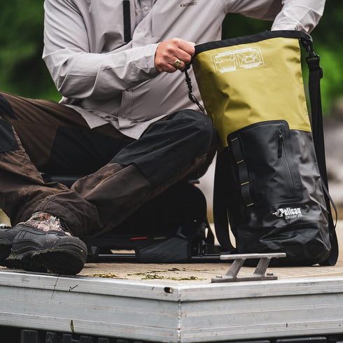 Pelican Waterproof Dry Bag - Exodry Thick & Lightweight Roll Top Compression Sack for Kayaking & Camping