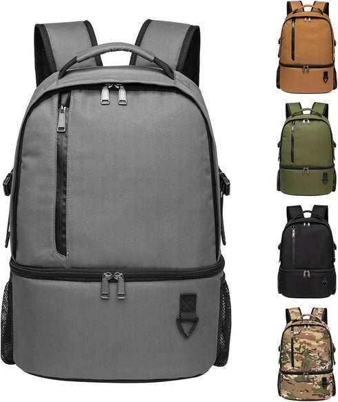 TUGUAN Insulated Cooler Backpack, 38/42 Cans Double Deck Leakproof Lightweight Soft Lunch Bag for Beach Picnic