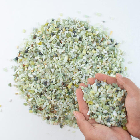3lb Jade Bean Pebbles,1/4 Inch Cactus Bonsai DIY Rocks, Natural Succulent Rock