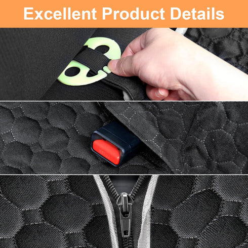 2026 600D Hammock Mancro Dog Car Seat Cover for Back Seat, Upgraded Heavy Duty Waterproof & Scratch-Resistant Dog