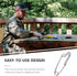 12pcs Stainless Steel Fishing Snap Clips Heavy-Duty Anti-Rust Tuna Snap Connectors High Strength Longline Fishing Lure