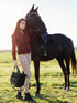 (12-Piece): Horse Grooming Kit Brushes, Storage Bag, Sweat Scraper, Mane Comb, Grooming Gloves - Purple Horse Gifts