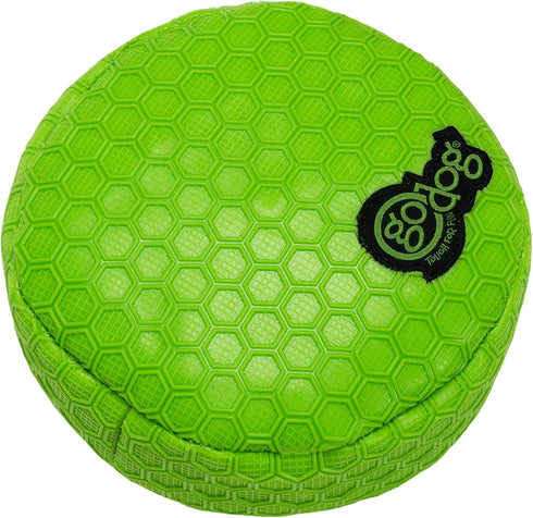 goDog Holiday Collection TPE-Plush Cool Mint Squeaky Dog Toy - Green/White, Chew Guard Technology