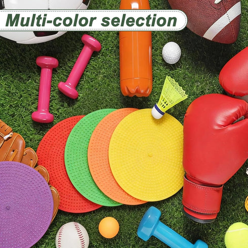 9 18 Spot Markers for Agility Dot, Non-Slip Poly Spots Floor Dots Flat Field Soccer Training Equipment in & Pcs & Red