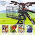 Rust Proof Folding Bike Front Basket, Detachable Rear Bike Basket with Handles, Easy Installation for Mountain Bike
