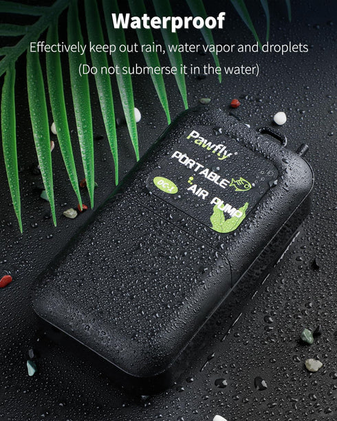 Pawfly Battery Air Pump 40 GPH for 5 to 30 Gallon Fish Tank, Portable Oxygen Pump for Outdoor Fishing (2 D Battery Not