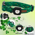 Elegant little tail Airtag Dog Collar, St Patrick's Day Pet Collar with Airtag Holder, Adjustable Cute Puppy Collar for