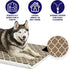 MidWest Homes for Pets Quiet Time Teflon Defender Dog Beds; Pet Beds Designed to Fit Folding Metal Dog Crates, Brown & White Geometric Pattern, 30-Inch