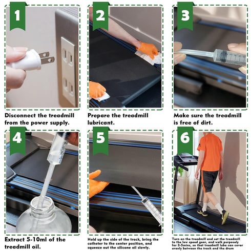500ml 100% EIGTWEN Treadmill Lubricant for Belt, Silicone Treadmill Oil, High Temperature Resistant Stable Treadmill