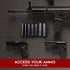 Ammunition Ammo Keeper MG Magnetic Holder for Gun Magazines and Clips, Organize Mount in Your Gun Safe, Locker Cabinet