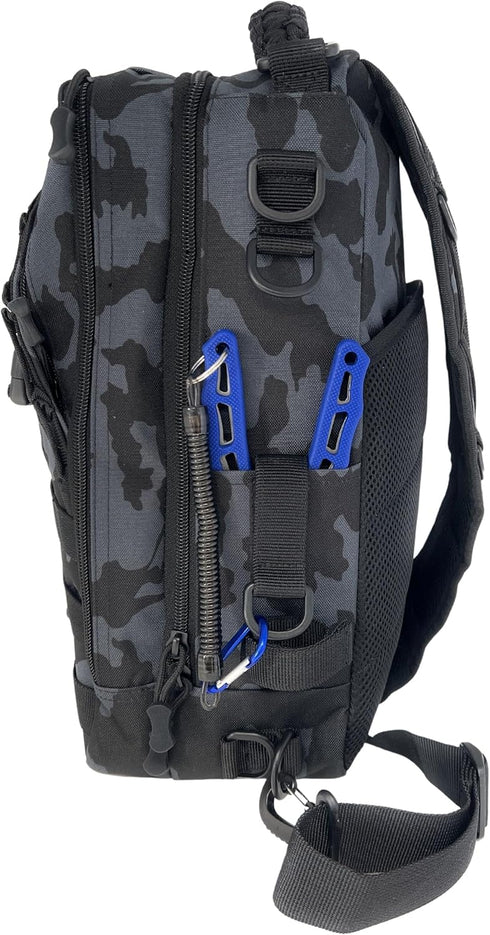 Reaction Tackle Fishing Tackle Bag - Water Resistant Camo Sling Bag - Medium