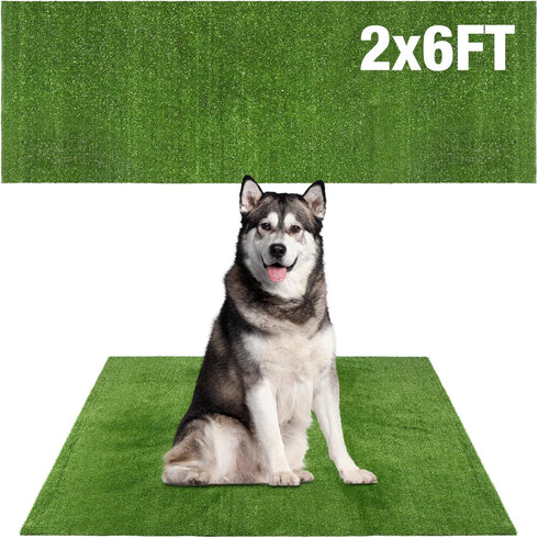 GLOBREEN Grass Pad for Dog Large Size - 2FTx6FT, Dog Potty Training