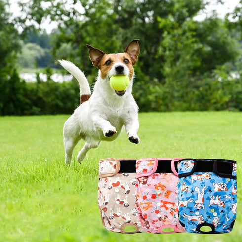 3Pack Reusable Diapers for Female Dog, Washable Diaper for Doggie,Highly Absorbent Dog Diaper,Adjustable Leakproof