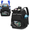 Swim Backpack with Separate Shoe Space, Swim Gear Bag for Swimming Pool and Beach, Black Sports Backpack