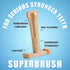 Bullibone SuperBrush Dog Teeth Cleaning Stick - Long Lasting Nylon Apple Cinnamon Chew Toy for Oral Care