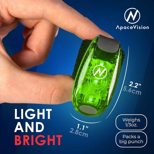 LED Safety Light (2 Pack) + Free Bonuses | Clip On Strobe/Running Lights for Runners, Dogs, and Biking