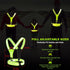 Reflective Running Vest, LED Safety Vest with Waist Pack, USB-C Rechargeable for Night Walking, Running, Biking