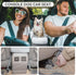 9 lbs PETSFIT Console Dog Car Seat, Portable Small Dog Car Seat with Safe Protective Hooks, Luxury Dog Carseat Includes