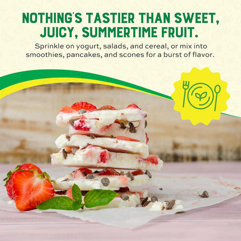 2 oz, Karens Naturals Freeze Dried Strawberries & Bananas, No Sugar Added, Healthy Fruit Snack, Non-GMO, Vegan, Gluten