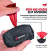 2 Tuff Pupper Dog Poop Bag Holder | Works with Any Dog Leash | Zippered Waste Bag Dispenser | Waterproof