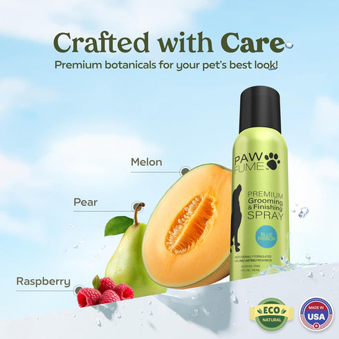PAWFUME Premium Grooming Spray Dog Deodorizer Perfume - Long Lasting Cologne Spray for Dogs (Blue Ribbon, 2-Pack)