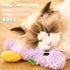 8.66 Cat Toy Kicker Pillows, Plush Catnip Cat Toy with Crinkle and Beep Sound, Interactive Toy for Kitten Feline Chew