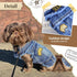 Cool Blue Dog Jean Jacket - Small Pet Outfits for Dogs and Cats, Denim Coats, Vest for Boys and Girls, Puppy Shirts