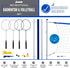 Sets Set Franklin Sports Volleyball + Badminton - Beach + Backyard Game - Volleyball, Pump, Badminton Rackets, Birdies