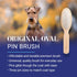 Chris Christensen 20 mm Oval Pin Dog Brush, Original Series, Lightweight Beech Wood Body