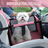 PetsHome Dog Car Booster Seat, Foldable Pet Car Seat with 12 PVC Tubes, Waterproof Oxford Travel Seat for Small to