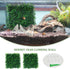 Generic 2 10x10 Inch Pieces Hermit Crab Climbing Toys, Faux Grass Hermit Crab Climbing Wall Mat Reptile Tank Decor