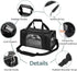 TSA Approved Pet Carrier - Soft Dog Carrier for Small Medium Cats and Dogs, 4 Mesh Windows, 3 Entrances, Black