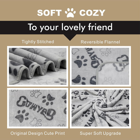 Dog Blanket, Premium Soft Washable Dog Blanket, 41x31inch Puppy Essentials, Cat Blankets Throw for Medium Small Dogs,