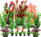 20pcs Fish Tank Accessories, Aquarium Decorations Plants, Fish Tank Decor, Plastic Plants, Small to Large