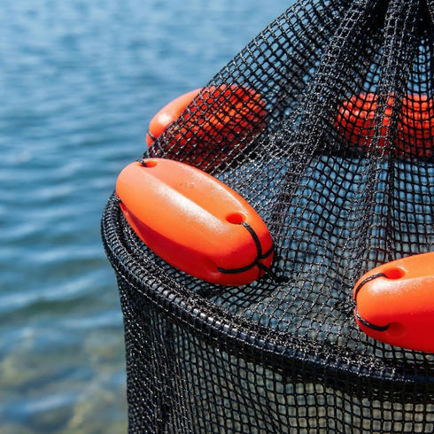 1516 inch ZENFUN Extra Large Floating Fish Basket for Live Caught Fish, Foldable Lobsters Basket for Fishing Live Well