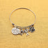 FOTAP Dog Groomer Gift - Pet Groomer Bracelet with Paw Print Charm, Bangle Gift for Pet Stylists