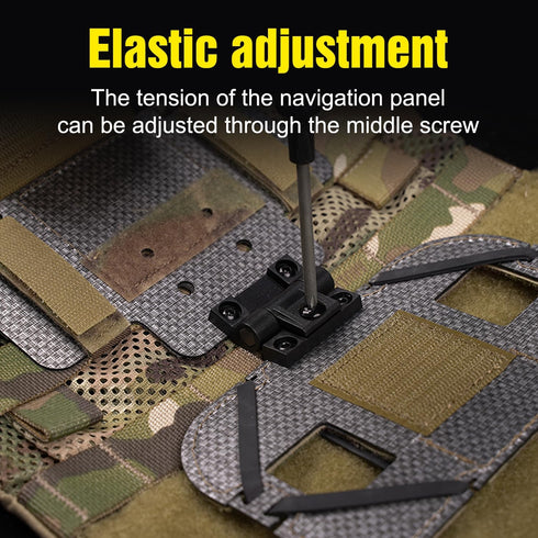 Zhongren 4.7"-6.7" Tactical Plate Carrier MOLLE Vest Phone Holder Universal Cell Phone Chest Mount Pouch Adjustable