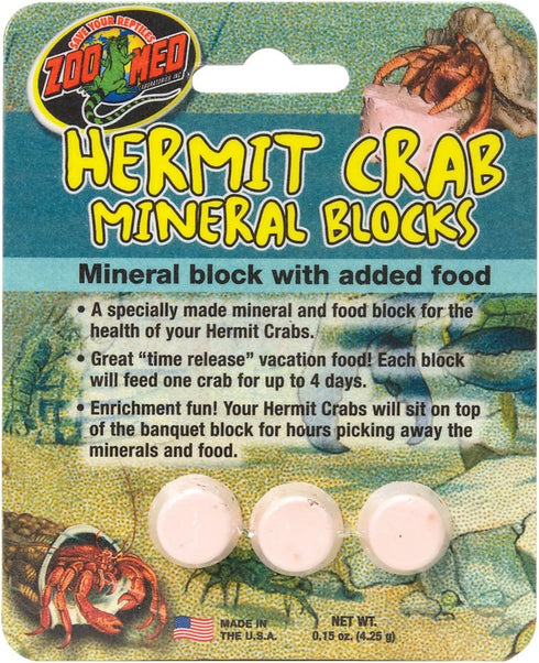 Zoo Med -Aquatrol ZM00962 Hermit Crab Mineral Blocks44; 0.04 lbs.