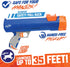 Nerf Dog 12in Blaster without Ball Clip - 3 Squeak Tennis Balls, Opaque Blue/Orange/Gray, Orange, Blue, Green