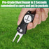 Golf Divot Repair Tool with Magnetic Ball Marker - Stainless Steel Foldable Divot Tool & Golf Divot Tool Featuring